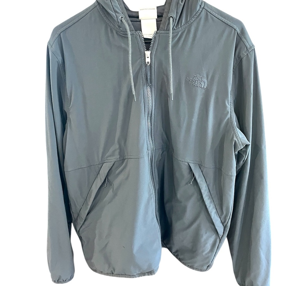 The North Face Men's Performance Mountain Sweatshirt Full Zip Hoodie M - Dk Grey